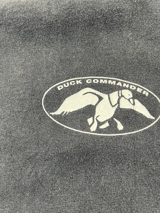 Duck Commander Men's Black Graphic T-Shirt Size Large