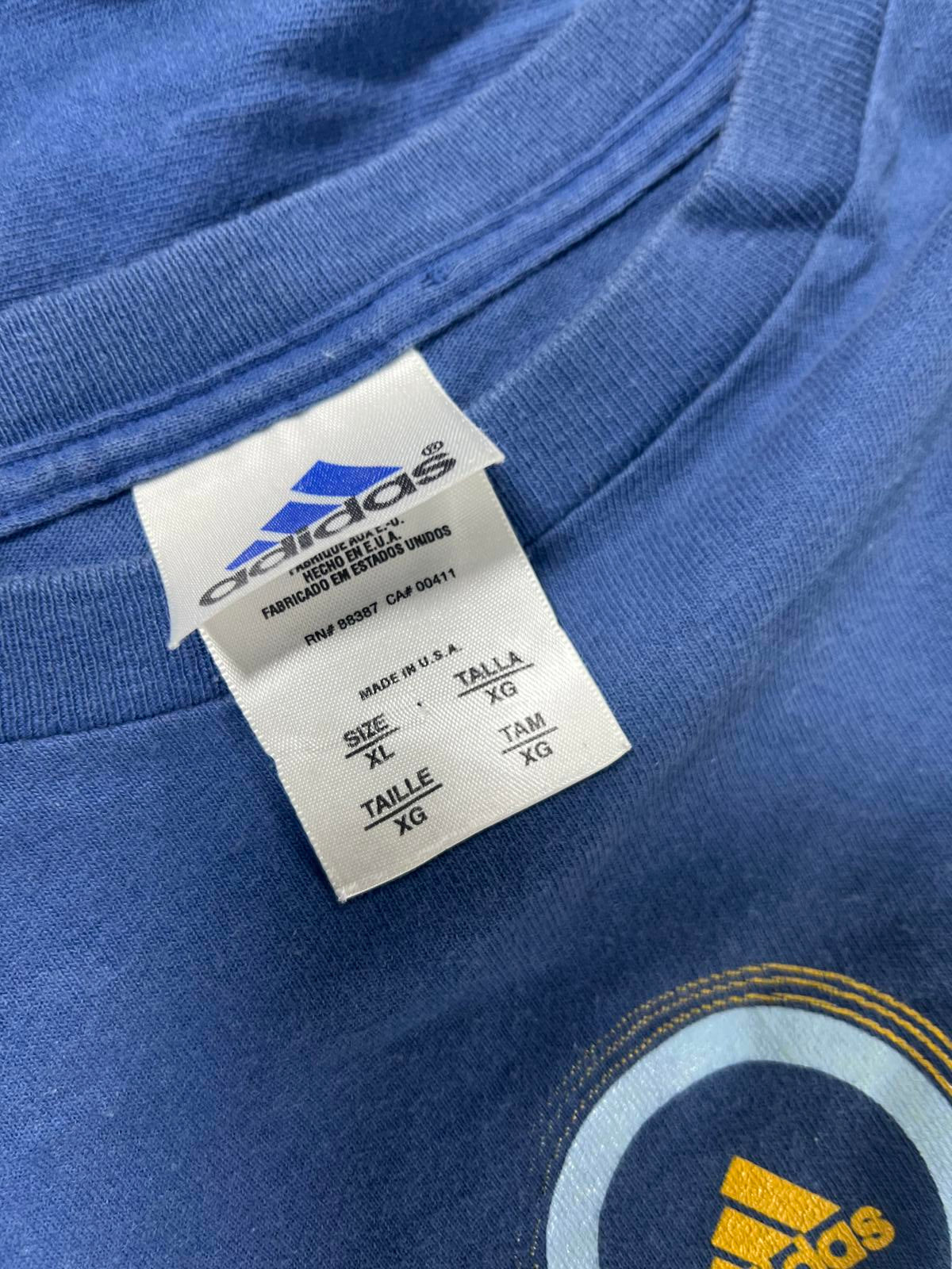 Adidas Blue Logo T-Shirt Size XL