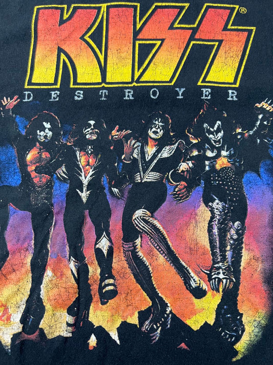 Retro KISS Destroyer Graphic T-Shirt