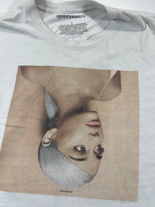 Ariana Grande Sweetener Album Cover White T-Shirt Large