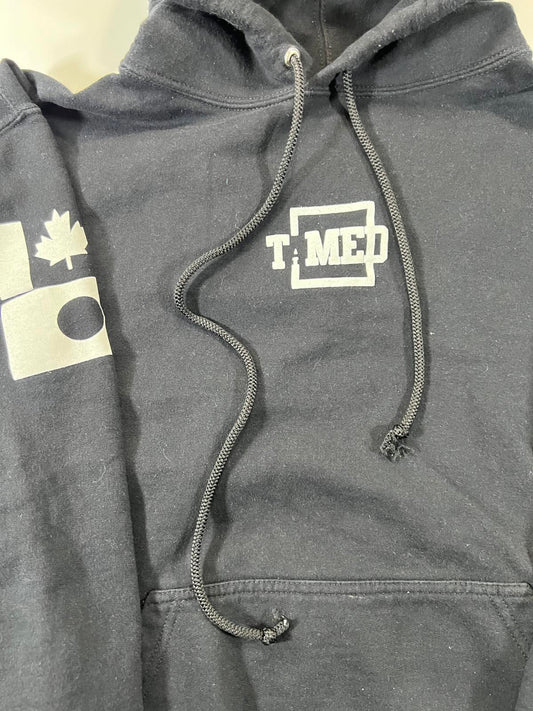 Tamed Toronto Black Medium Hoodie with Logo Print