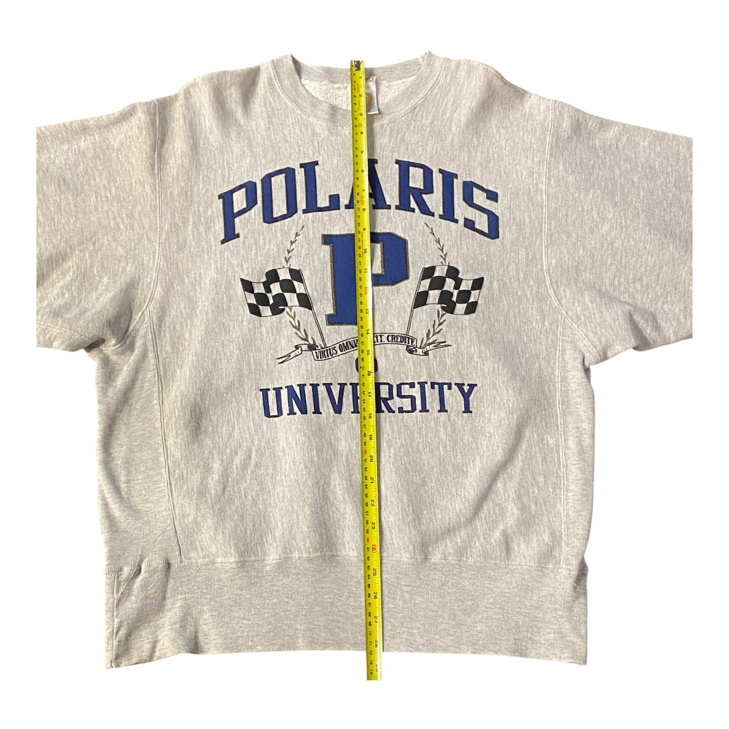 Vintage Polaris University Heavyweight Sweatshirt Pullover Snowmobile Racing