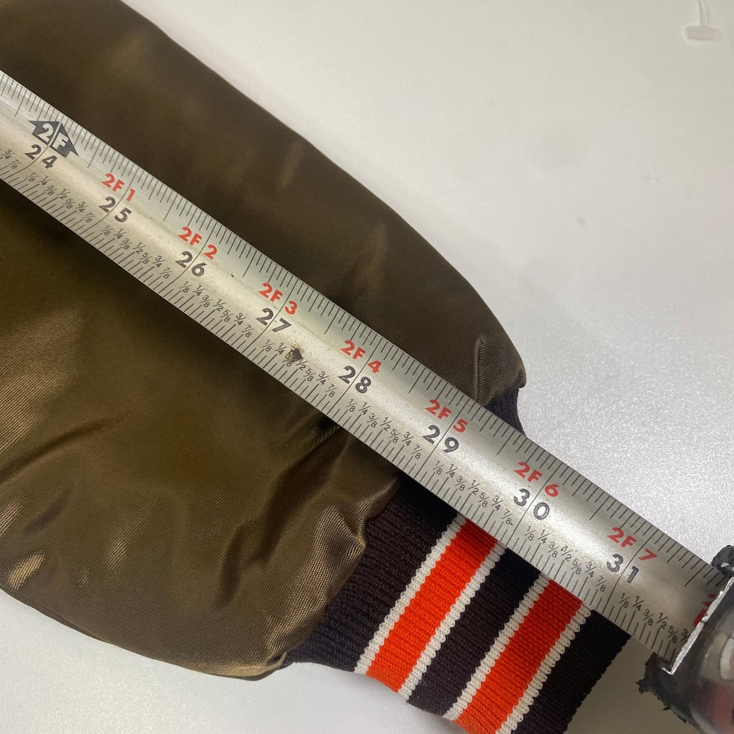 Vintage Cleveland Browns Chalk Line Satin Bomber Jacket