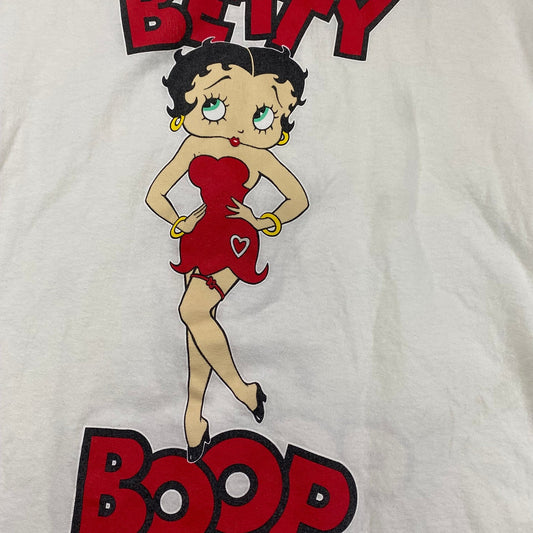 Betty Boop Vintage 1988 White T-shirt Front and Back Print