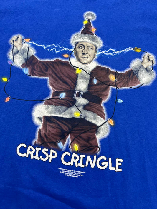 Vintage 1998 Crisp Cringle The Three Stooges Graphic T-Shirt