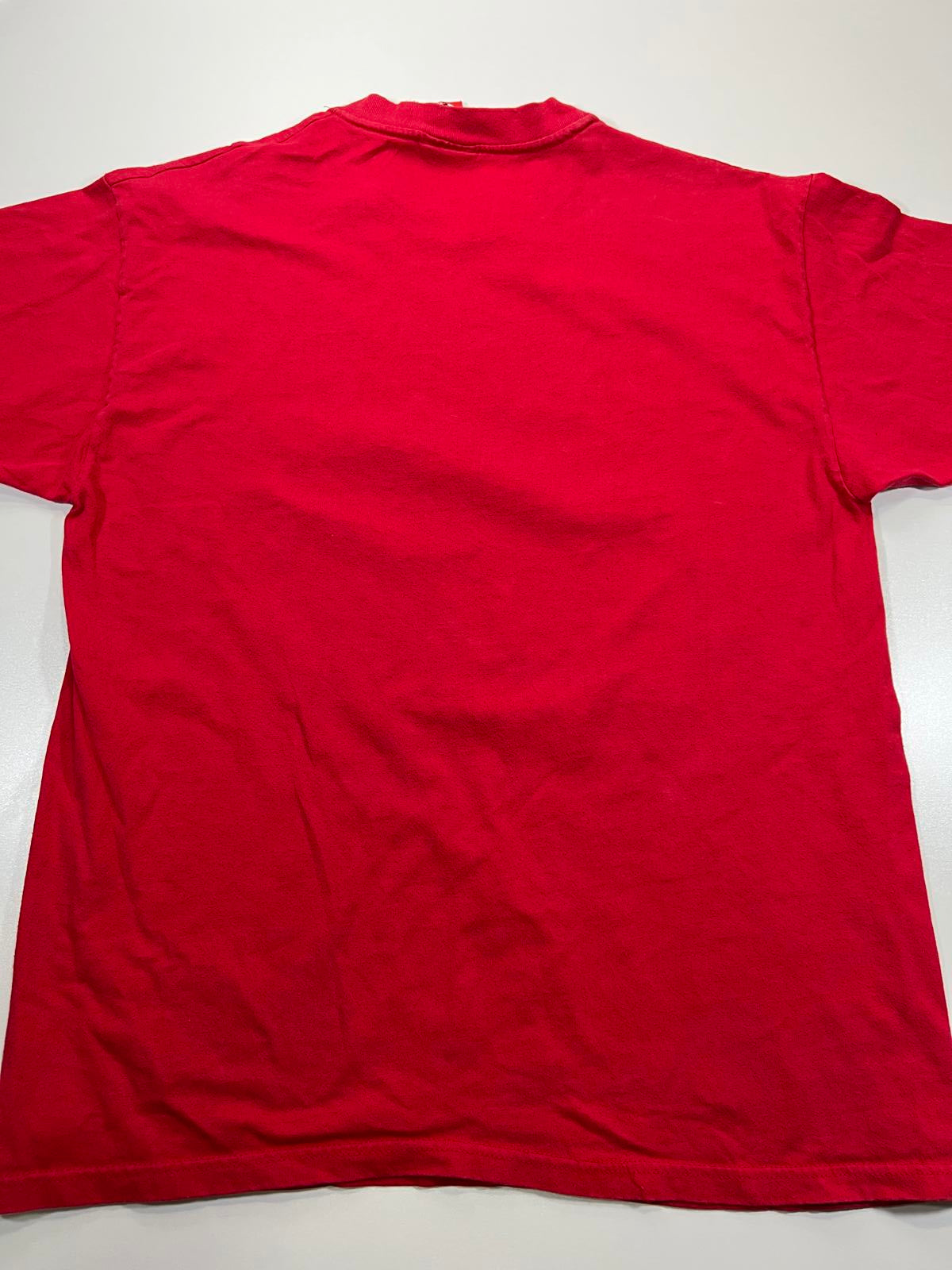 Vintage Mickey Inc Tomorrowland Disneyland Red T-Shirt