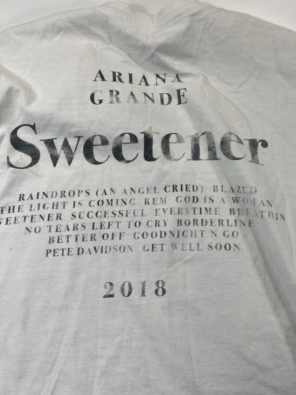 Ariana Grande Sweetener Album Cover White T-Shirt Large