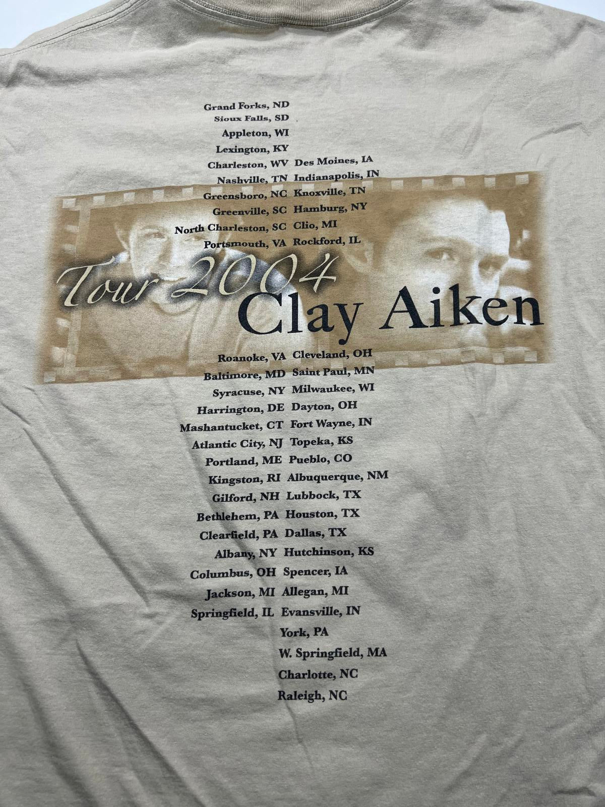 Clay Aiken 2004 Tour Vintage T-Shirt