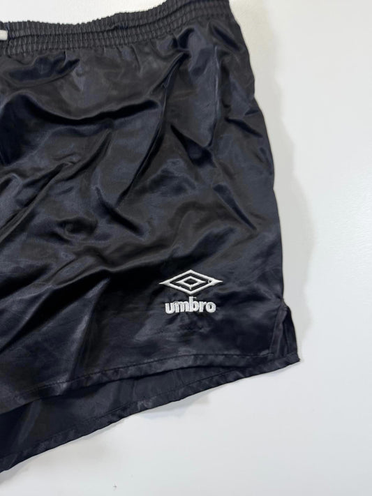 Umbro Black Athletic Shorts with Drawstring Waist L
