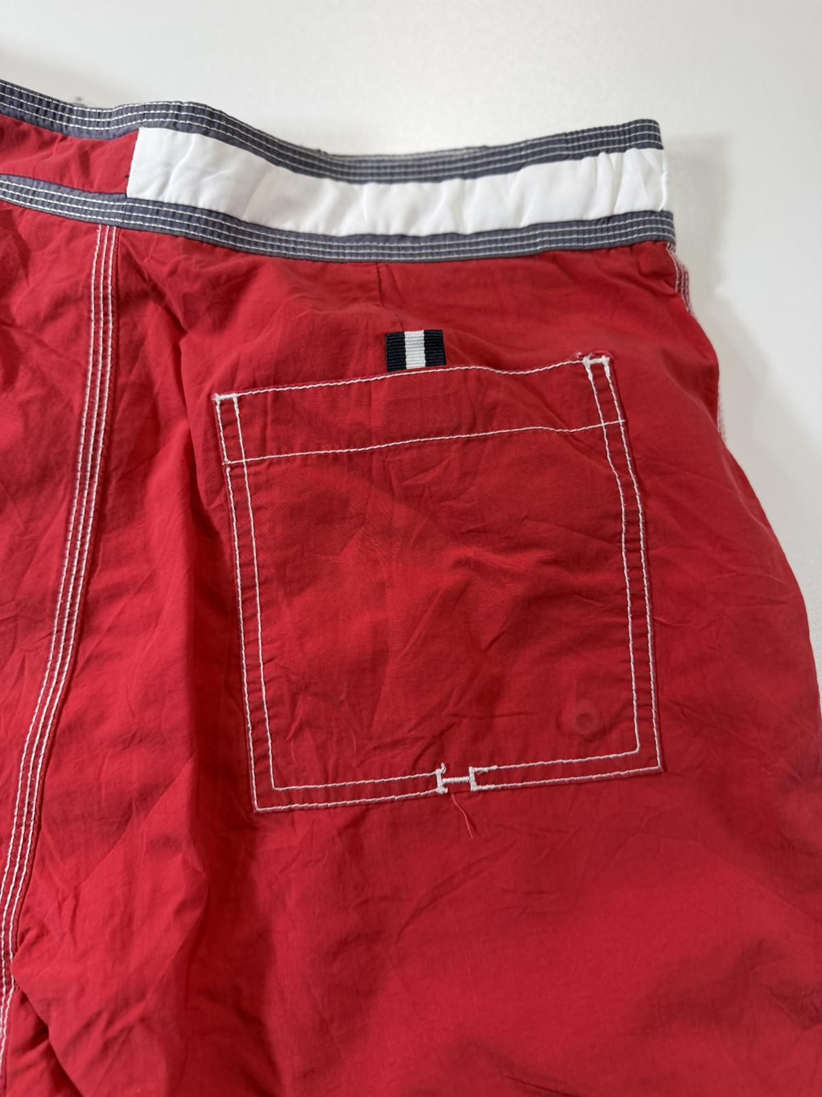 Tommy Hilfiger Men's Red Cargo Swim Shorts S