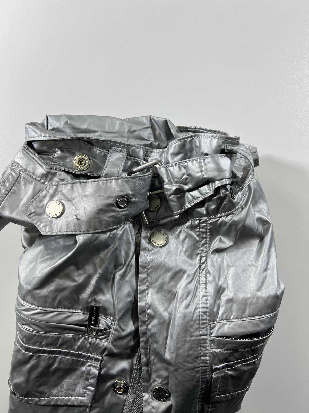 Michael Kors Silver Metallic Jacket S