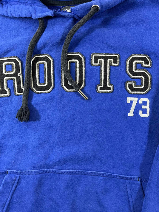 Roots Blue Hoodie with 'ROOTS 73' Logo size small