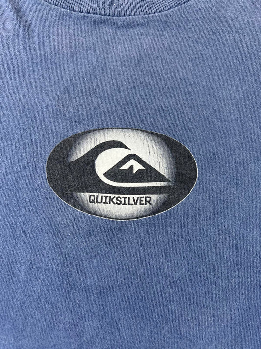 Vintage Quiksilver Navy Blue Graphic Logo T-Shirt