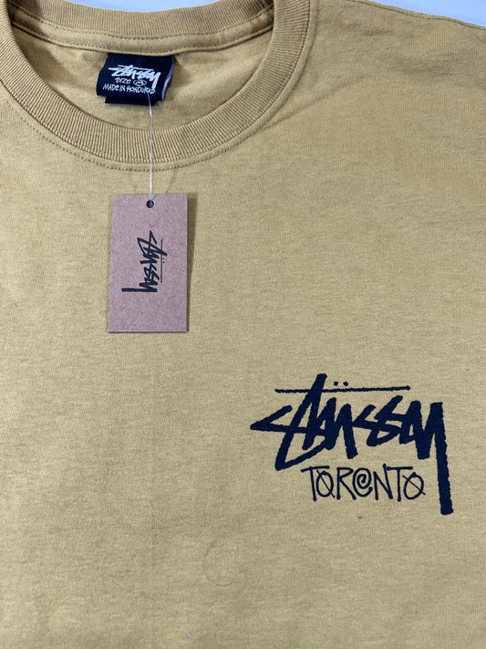 Stussy Toronto Logo T-Shirt Mustard Yellow M
