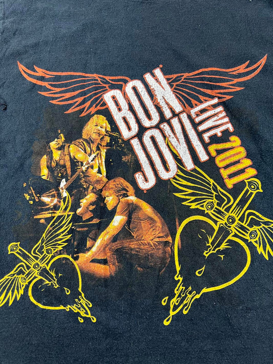 Bon Jovi Live 2011 Tour Graphic T-Shirt S