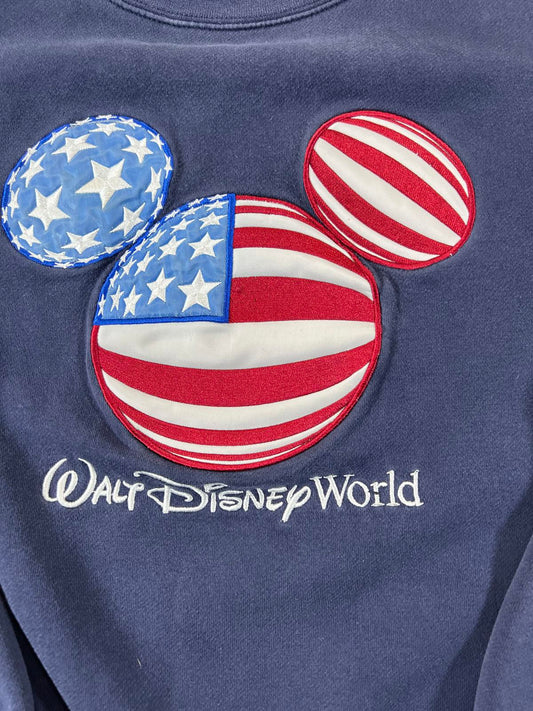 Vintage Walt Disney World Navy Mickey Mouse Size L