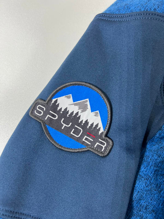 Spyder Men's Blue Full-Zip Fleece Jacket M