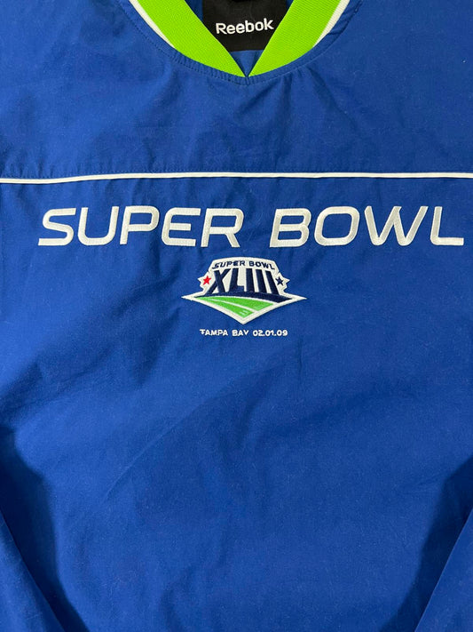 Reebok Super Bowl XLIII Pullover Jacket M