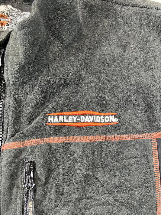 Harley-Davidson Men's XL Black Fleece Vest