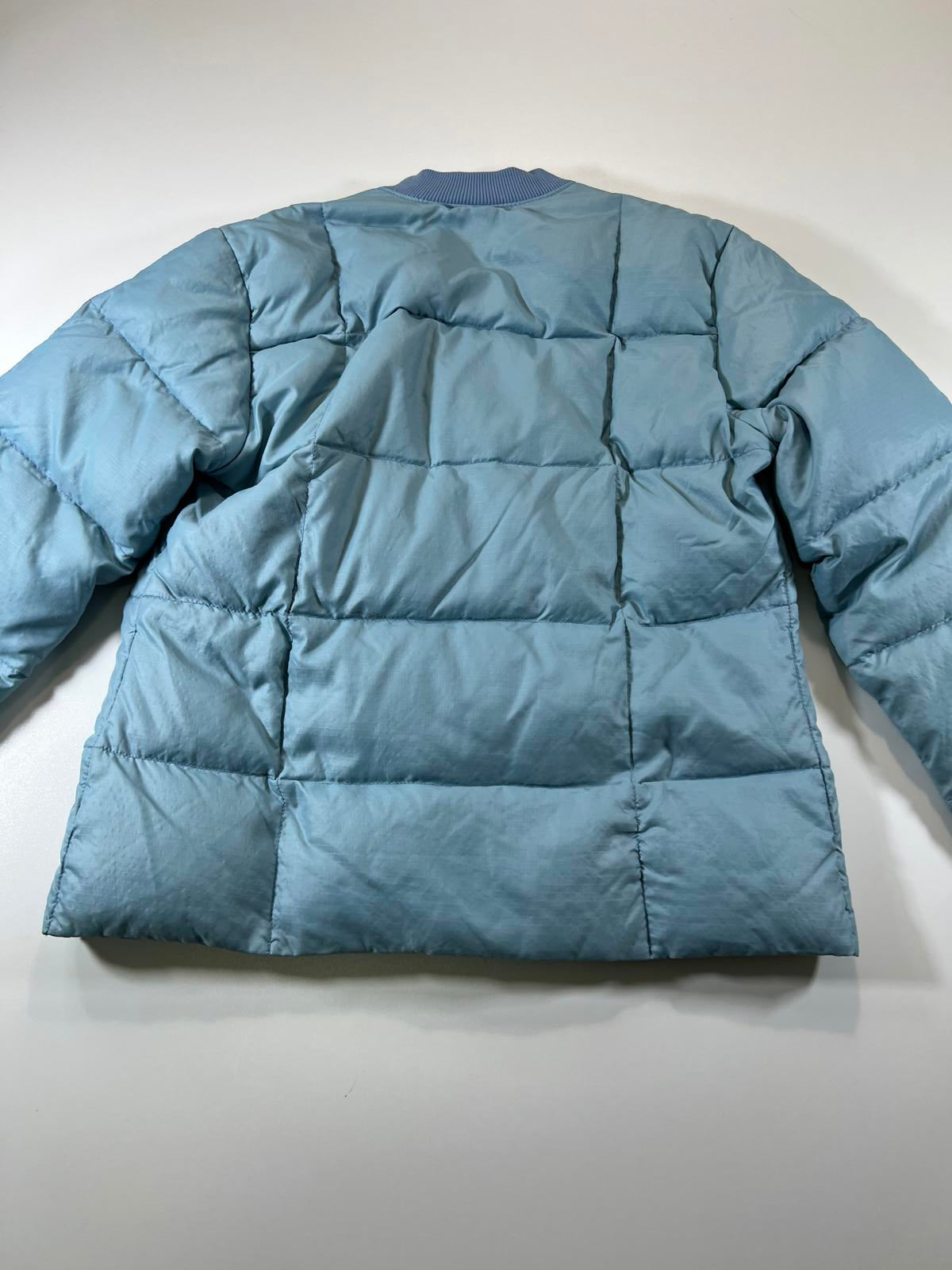 Vintage Eddie Bauer Light Blue Goose Down Puffer Jacket S