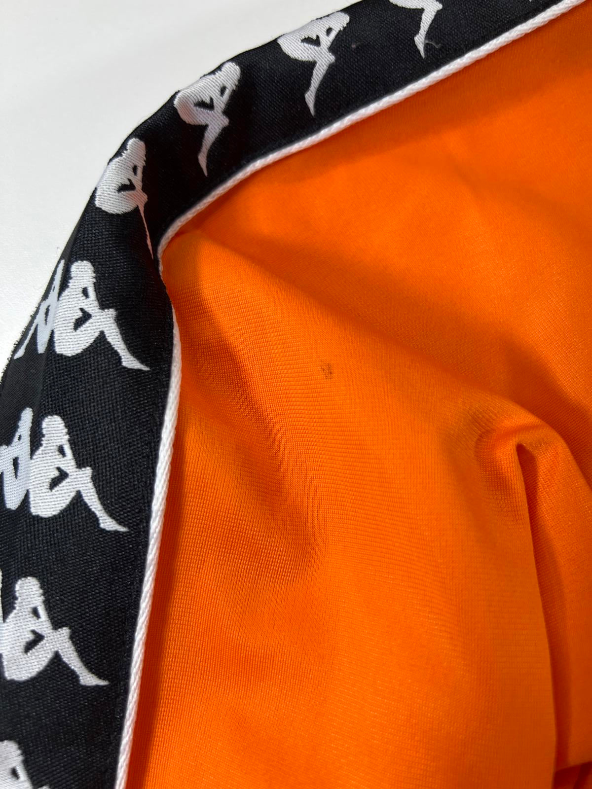 Kappa Orange Track Jacket with Black and White L