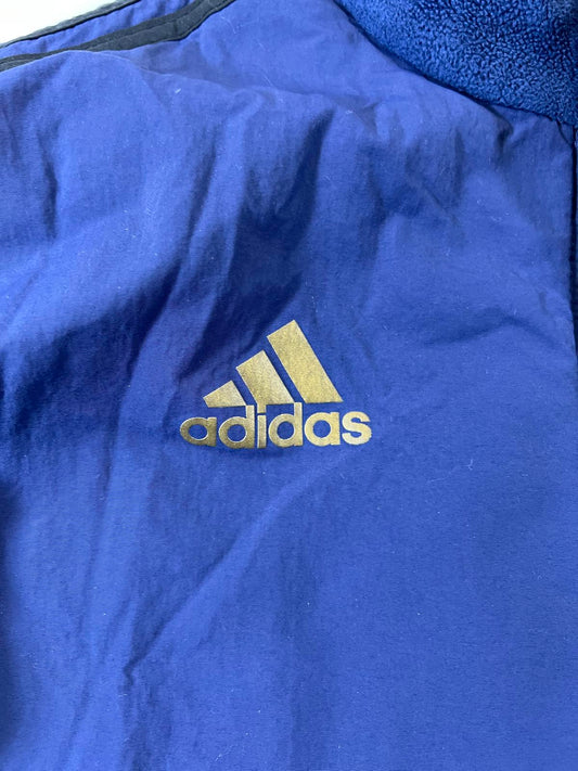 Retro Adidas Real Madrid Blue Fleece Jacket M