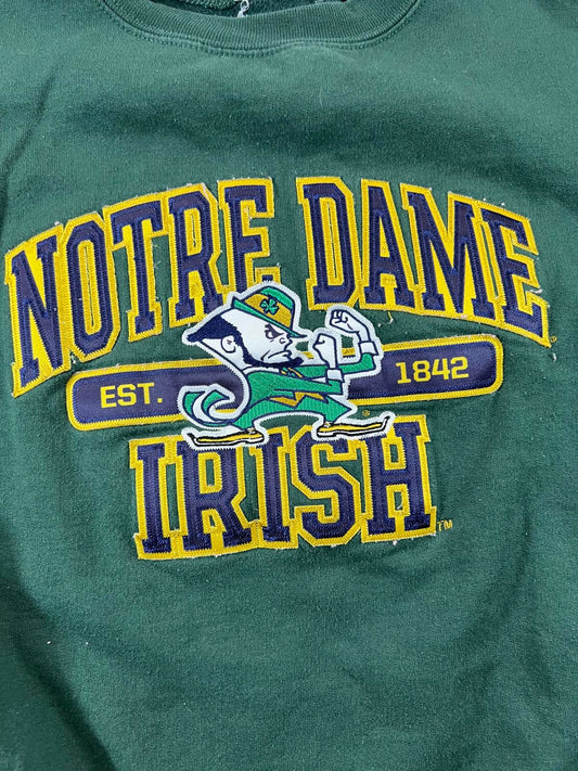 Champion Notre Dame Irish Green Crewneck Sweatshirt S