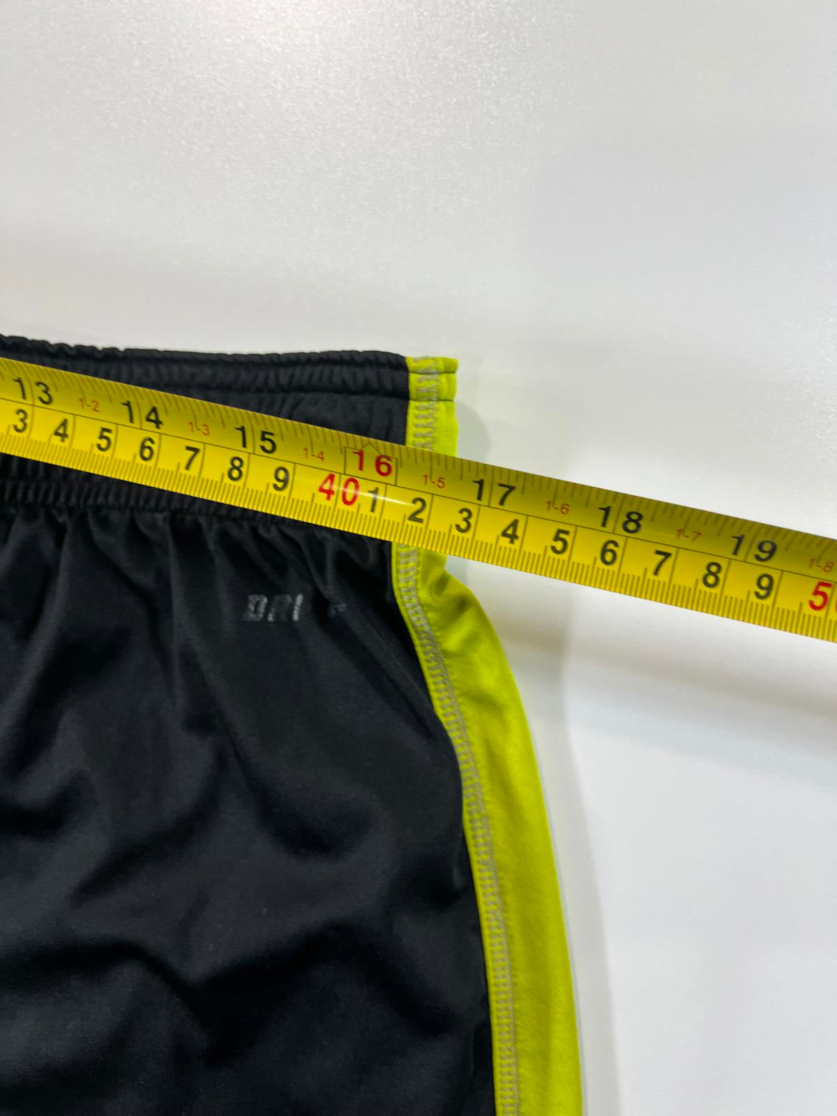 Nike Men's Athletic Shorts Black with Yellow Accents