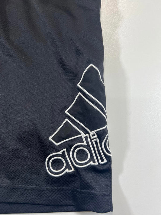 Adidas Men's Black Athletic Shorts with Large Logo