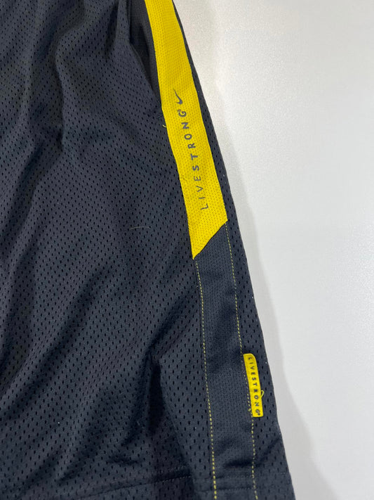 Nike Livestrong Black and Yellow Athletic Shorts