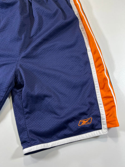 Reebok Men's Athletic Mesh Shorts with Orange and White L
