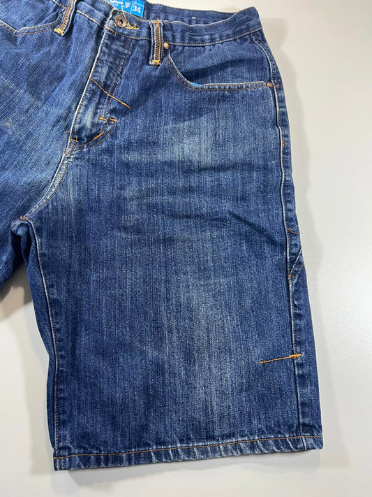 Vintage Men's Rocawear Blue Denim Shorts Size 34