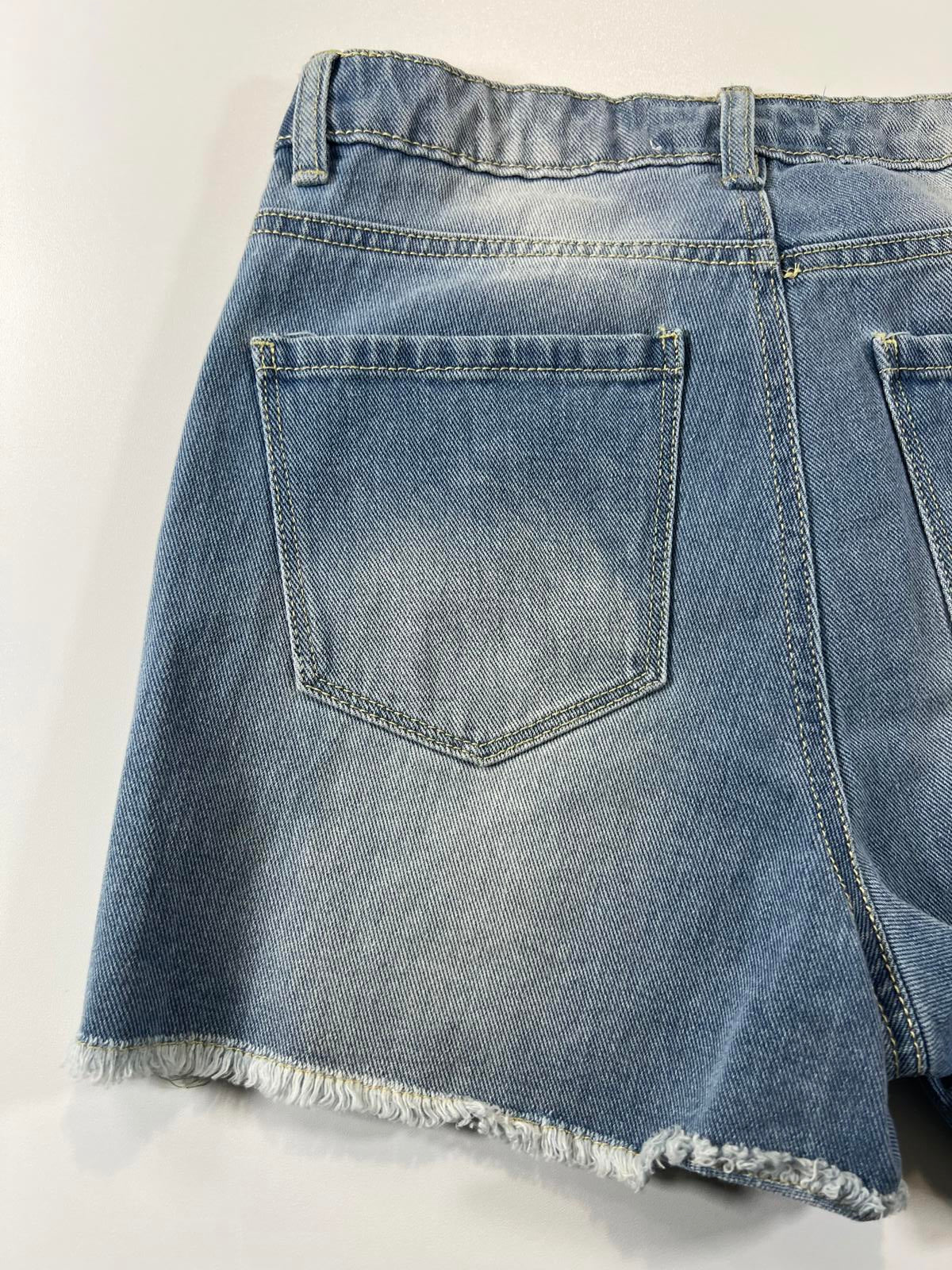 Cherokee Distressed Denim Shorts 7