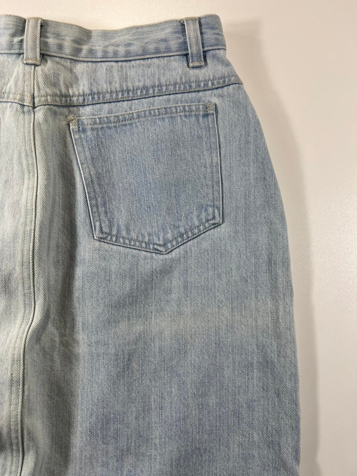 Vintage Gloria Vanderbilt Light Blue Denim Skirt