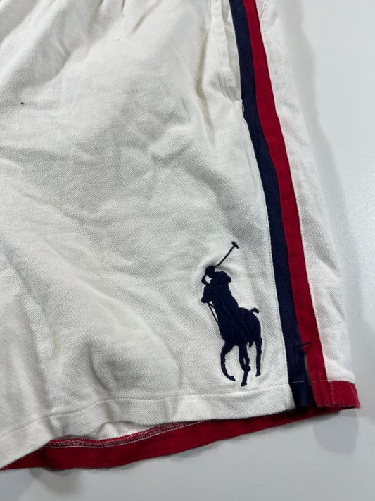 Ralph Lauren Polo White Athletic Shorts #14 and Crest L