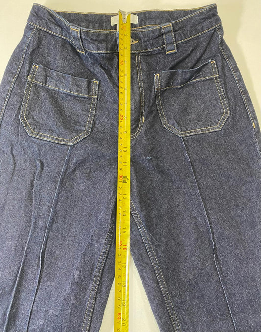 H&M Dark Blue Denim Jeans with Front Pockets 8
