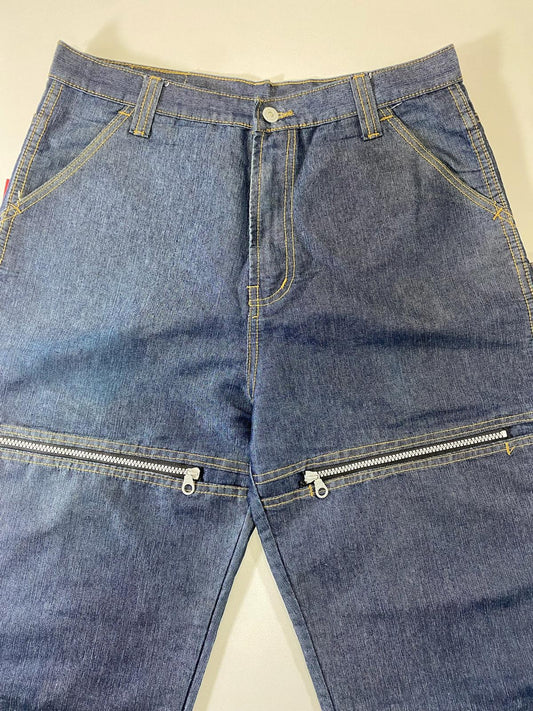 Vintage your body Men's Denim wide body cargo style pants