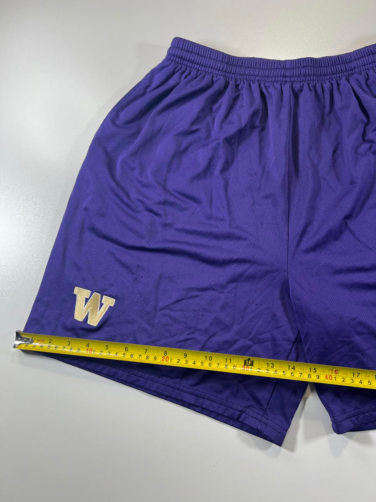 Nike Purple Athletic Shorts with 'W' Logo XL