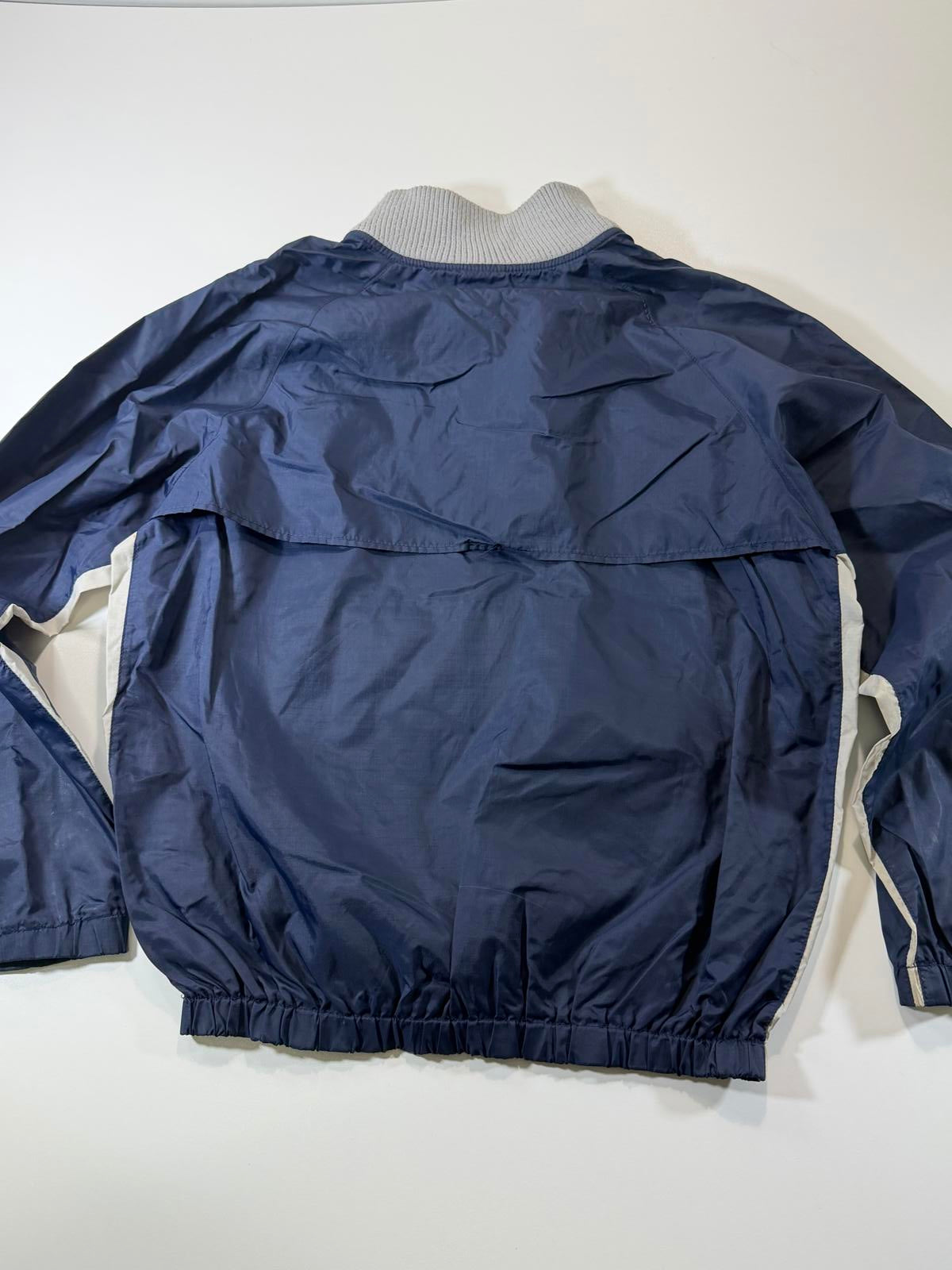 Vintage Puma Navy and Light Grey Pullover Windbreaker Jacket M