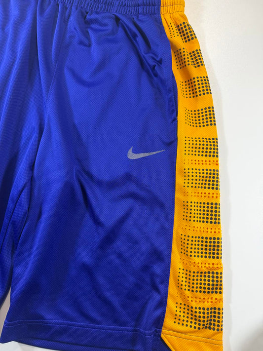 Nike Dri-FIT Men's Athletic Shorts Blue and Yellow M