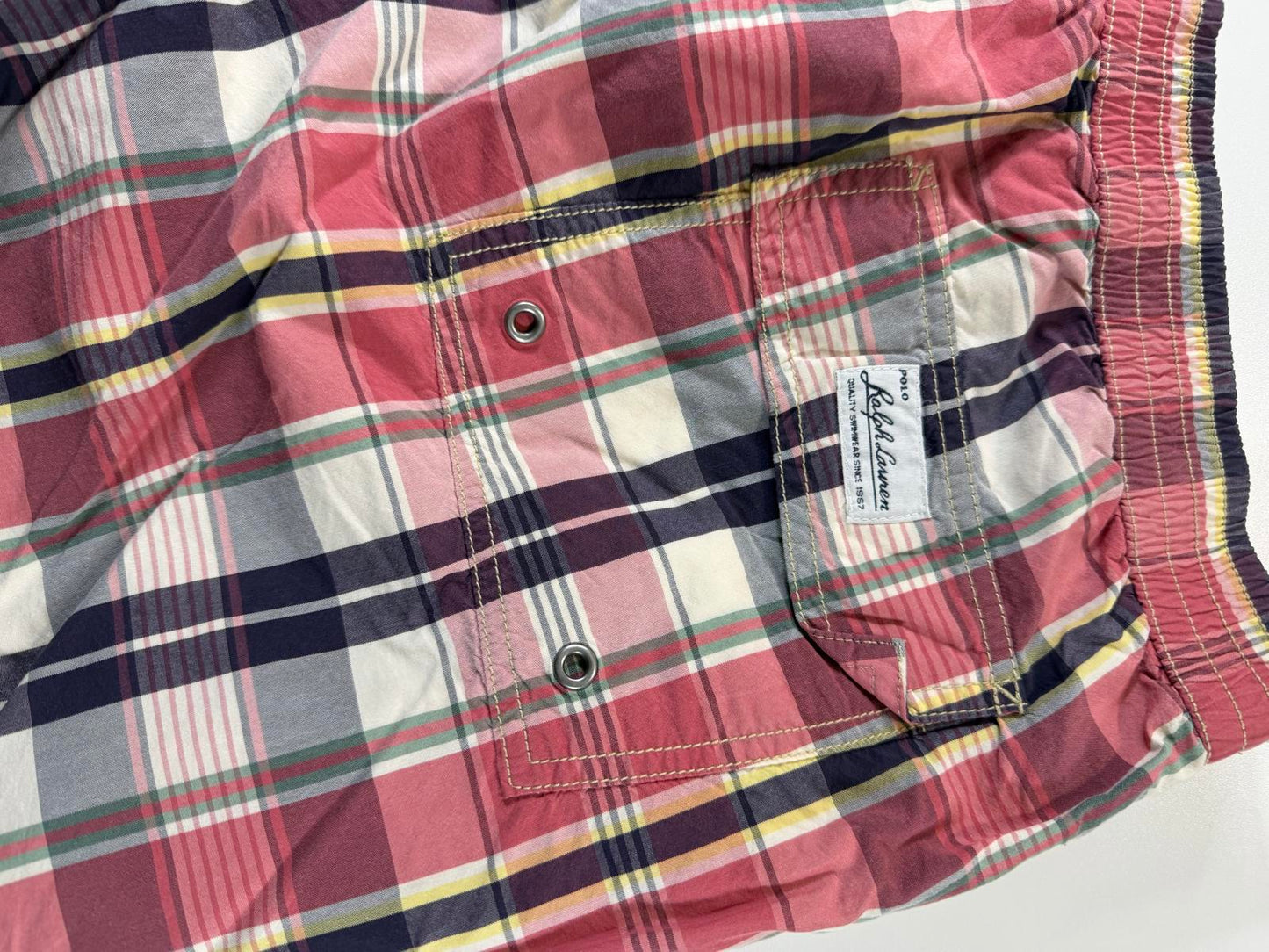 Polo Ralph Lauren Men's Plaid Swim Shorts L