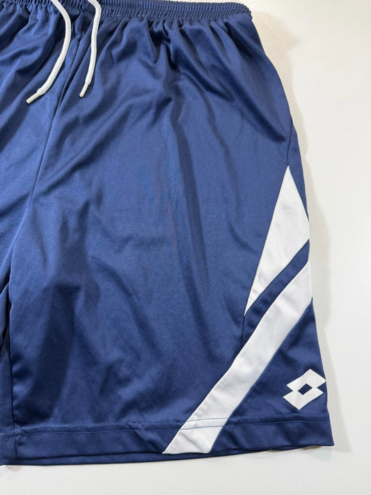 Lotto Men's Navy Blue Athletic Shorts with White Accents L