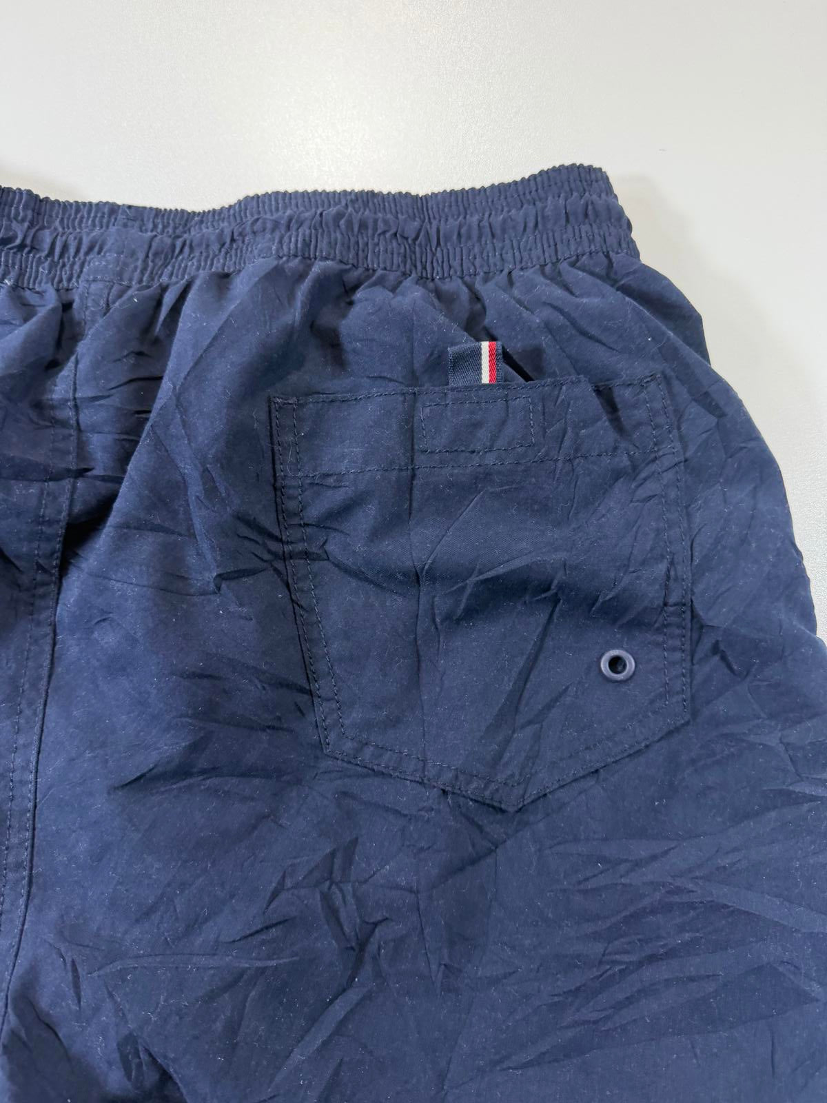 Tommy Hilfiger Men's Navy Blue Athletic Shorts Stripes M