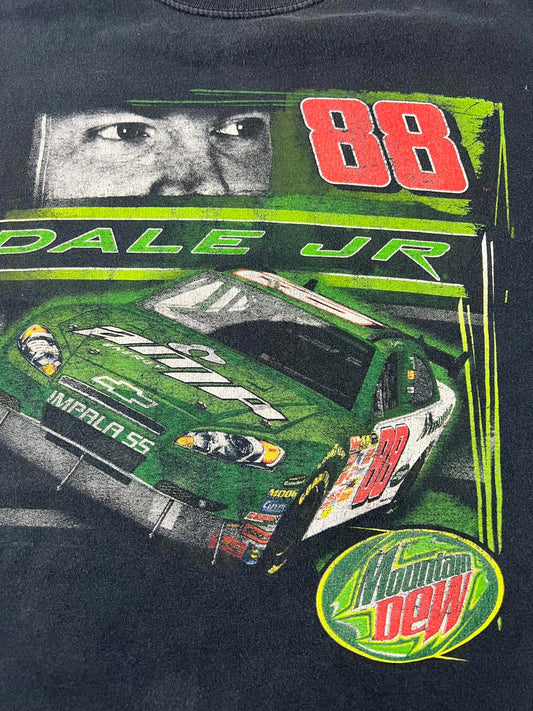 Vintage Dale Jr. #88 Mountain Dew Racing T-Shirt