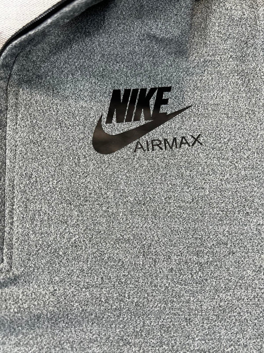 Nike Air Max Grey Quarter-Zip Pullover Sweatshirt