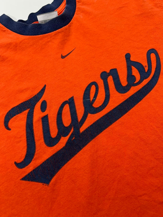 Vintage Nike Team Tigers Orange and Navy middle swoosh