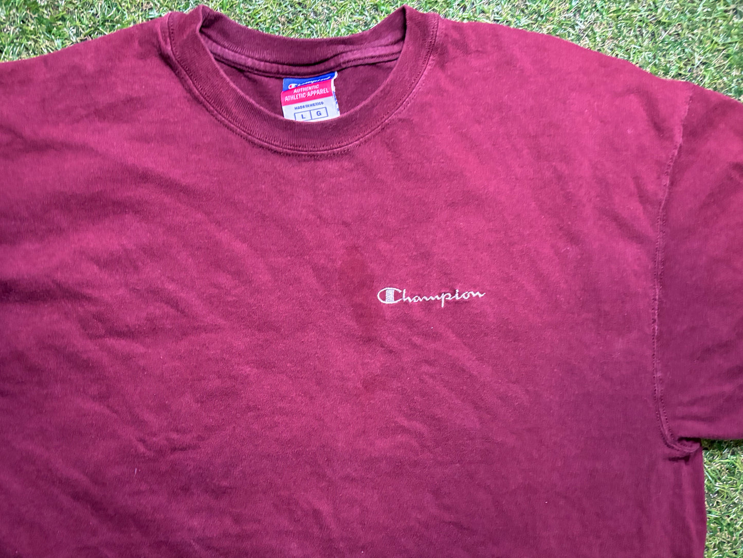 Burgandy Champion T shirt