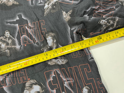 Vintage Elvis by David Carey Men's Casual Button-Up Shirt