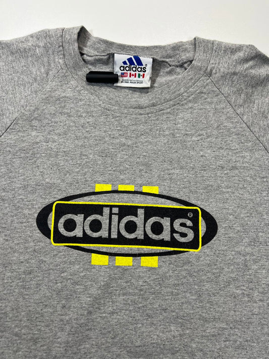 Adidas Men's Grey Short Sleeve Activewear T-Shirt
