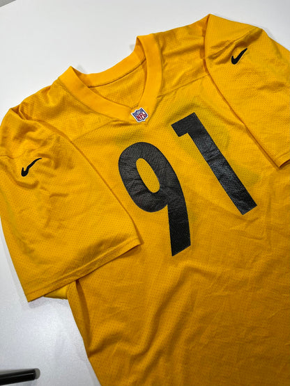 Nike NFL Yellow Football Jersey Number 91 Size 54